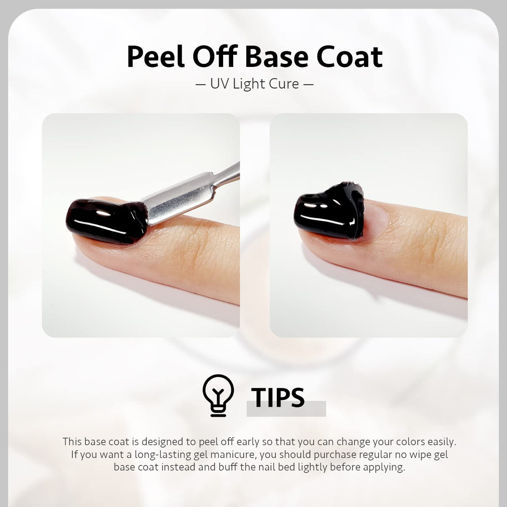 GAOY base gel pelable durcissement UV en 60 secondes