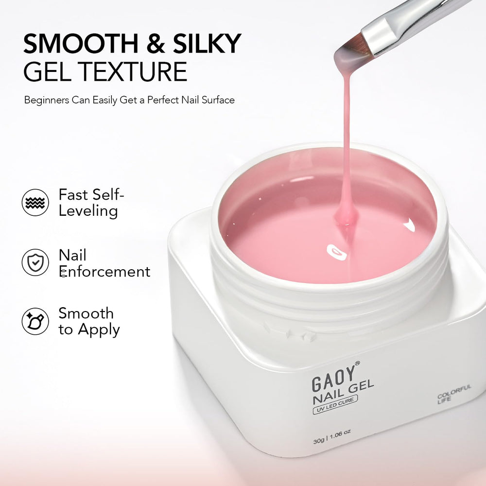 GAOY base rose pale nacre pour un rendu naturel et durable