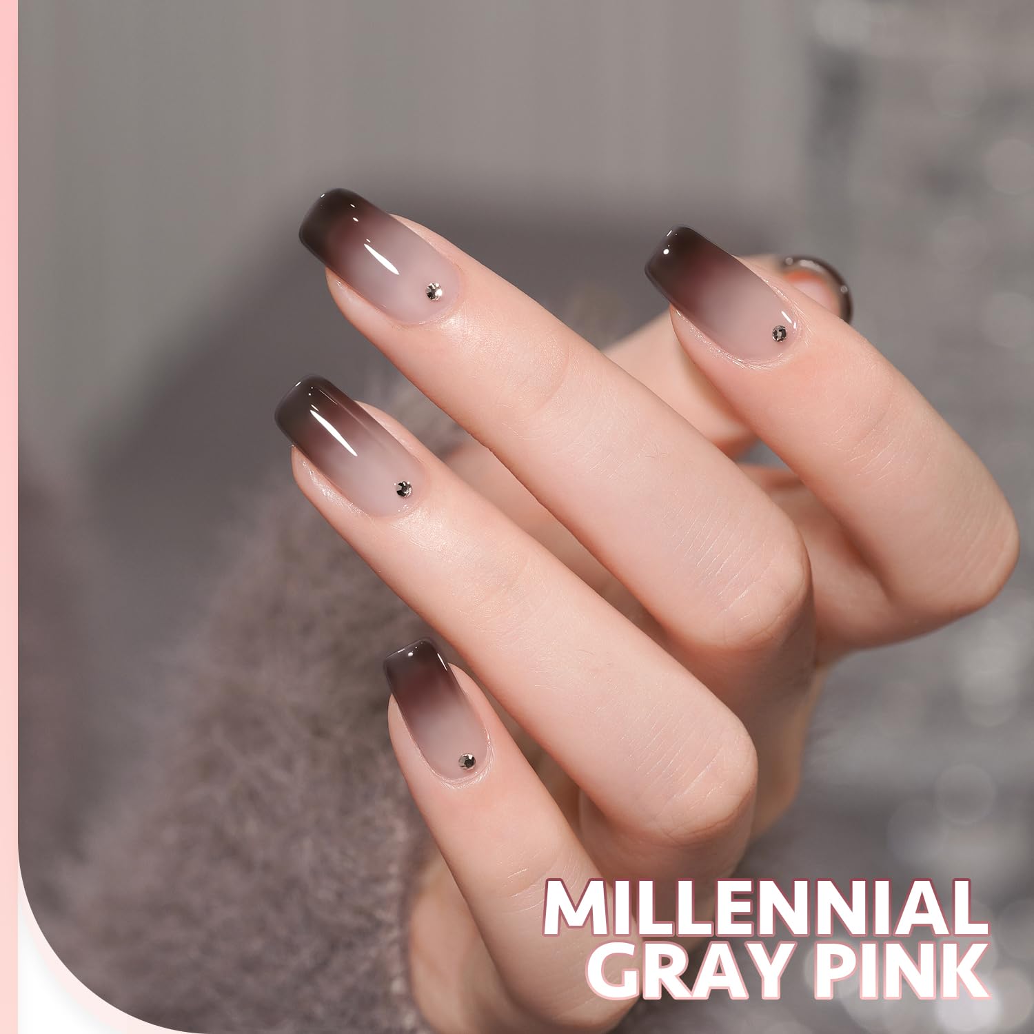 GAOY black jelly gel nail polish bottle for bold, dramatic nails
