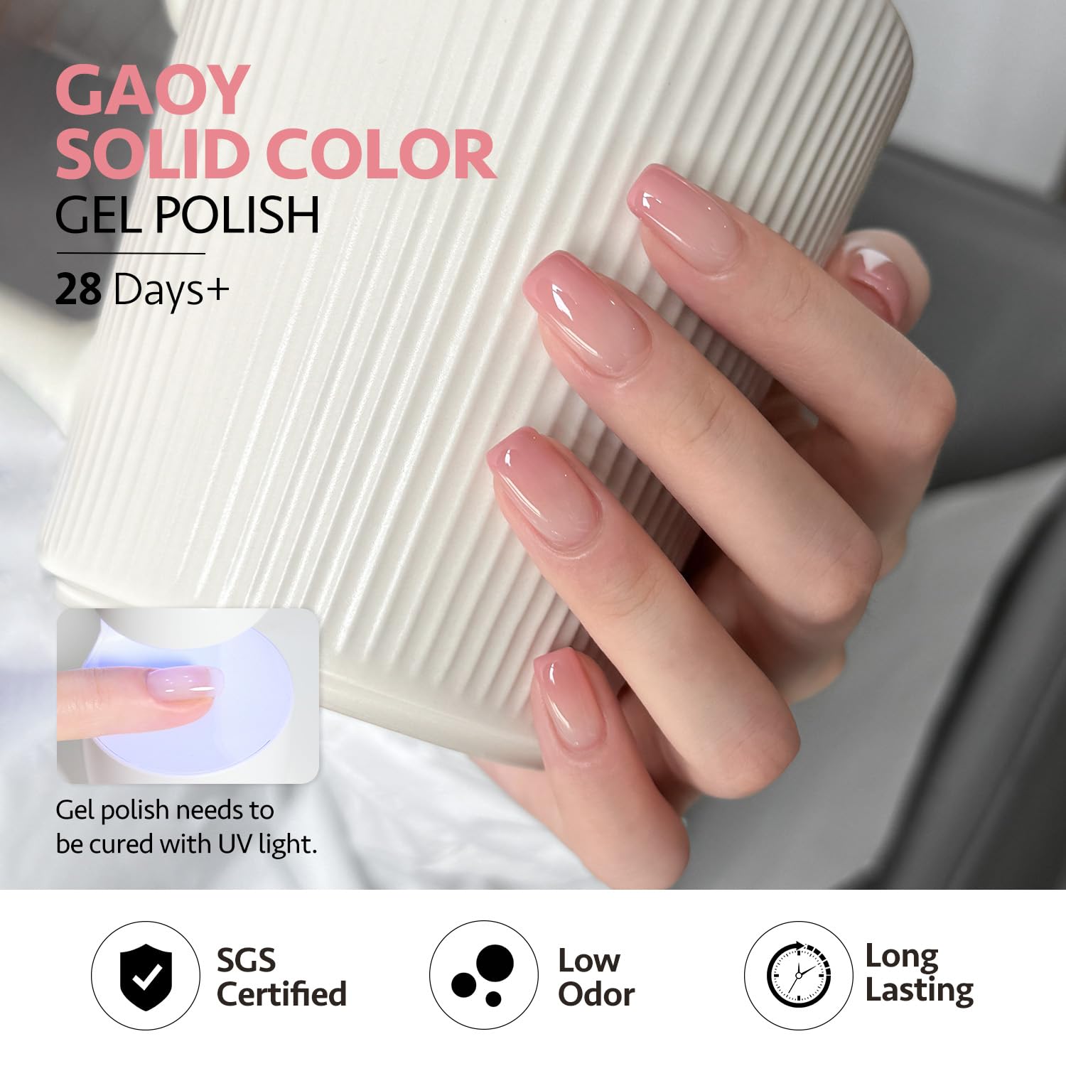 GAOY coffret 6 couleurs pour nail art maison, pratique et polyvalent