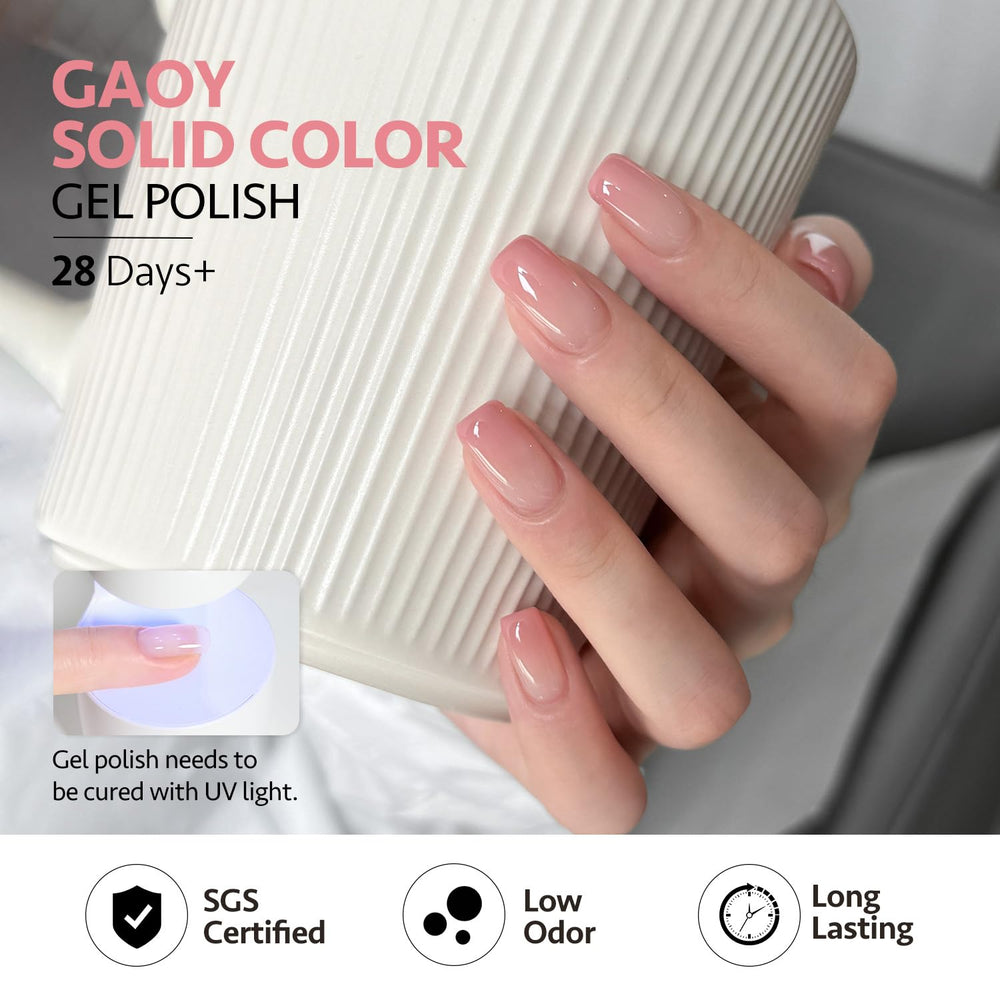 GAOY coffret 6 couleurs pour nail art maison, pratique et polyvalent