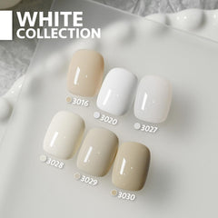 GAOY bouteilles gel blanc 7,3 ml teintes jelly pour une manucure rapide