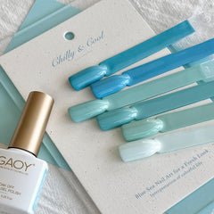 GAOY bouteilles vernis gel bleu pale 7,3 ml prêt à l emploi