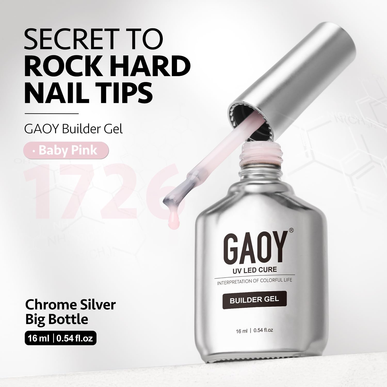 GAOY Builder Gel emballage contenant 16 ml du produit