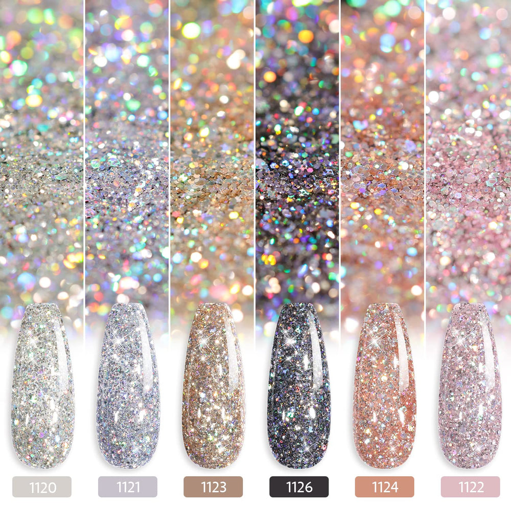 GAOY Chrome Platinum Glitter lampe UV-LED, cure rapide en 60 secondes.