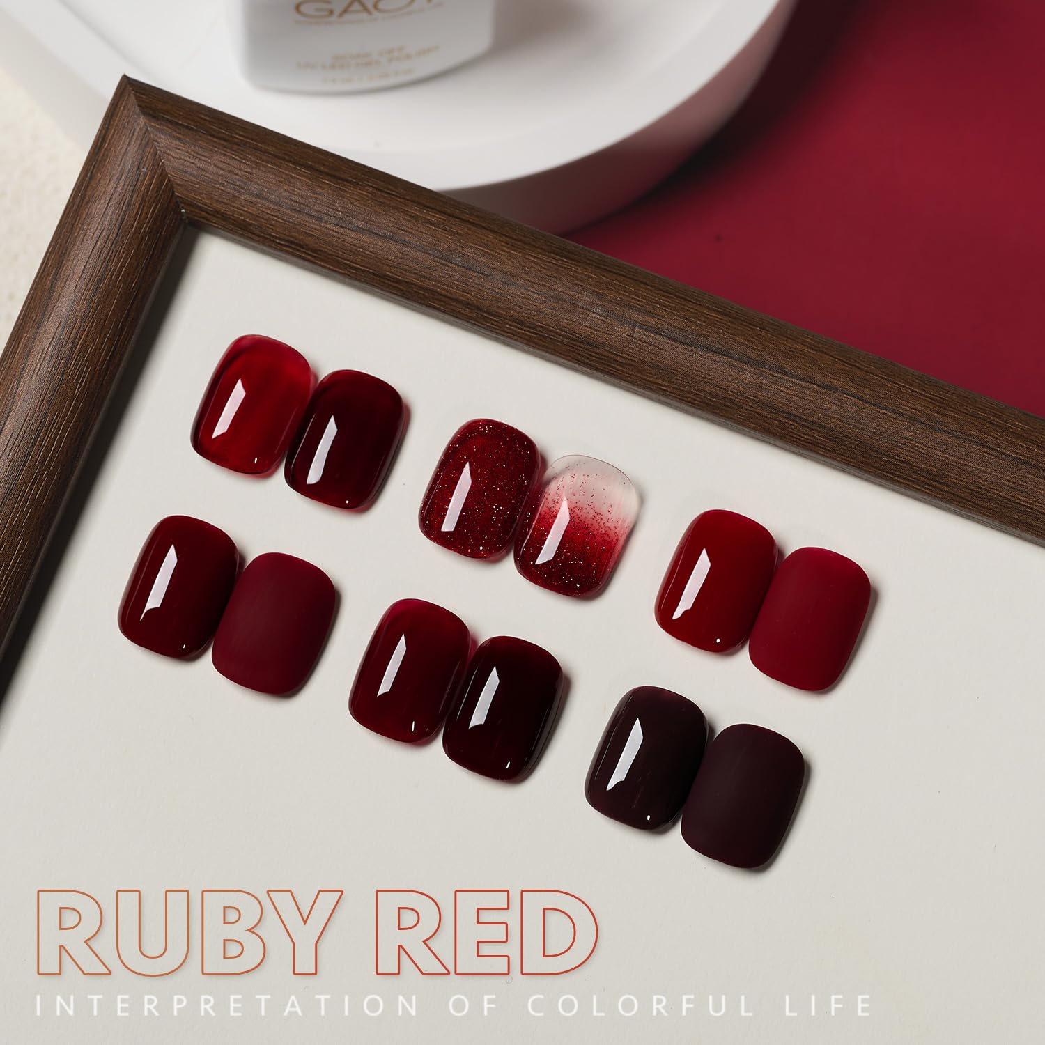 GAOY coffret 6 couleurs: ensemble polyvalent pour art des ongles