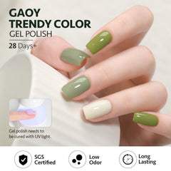 GAOY couche mate vernis gel, finition veloutée élégante.