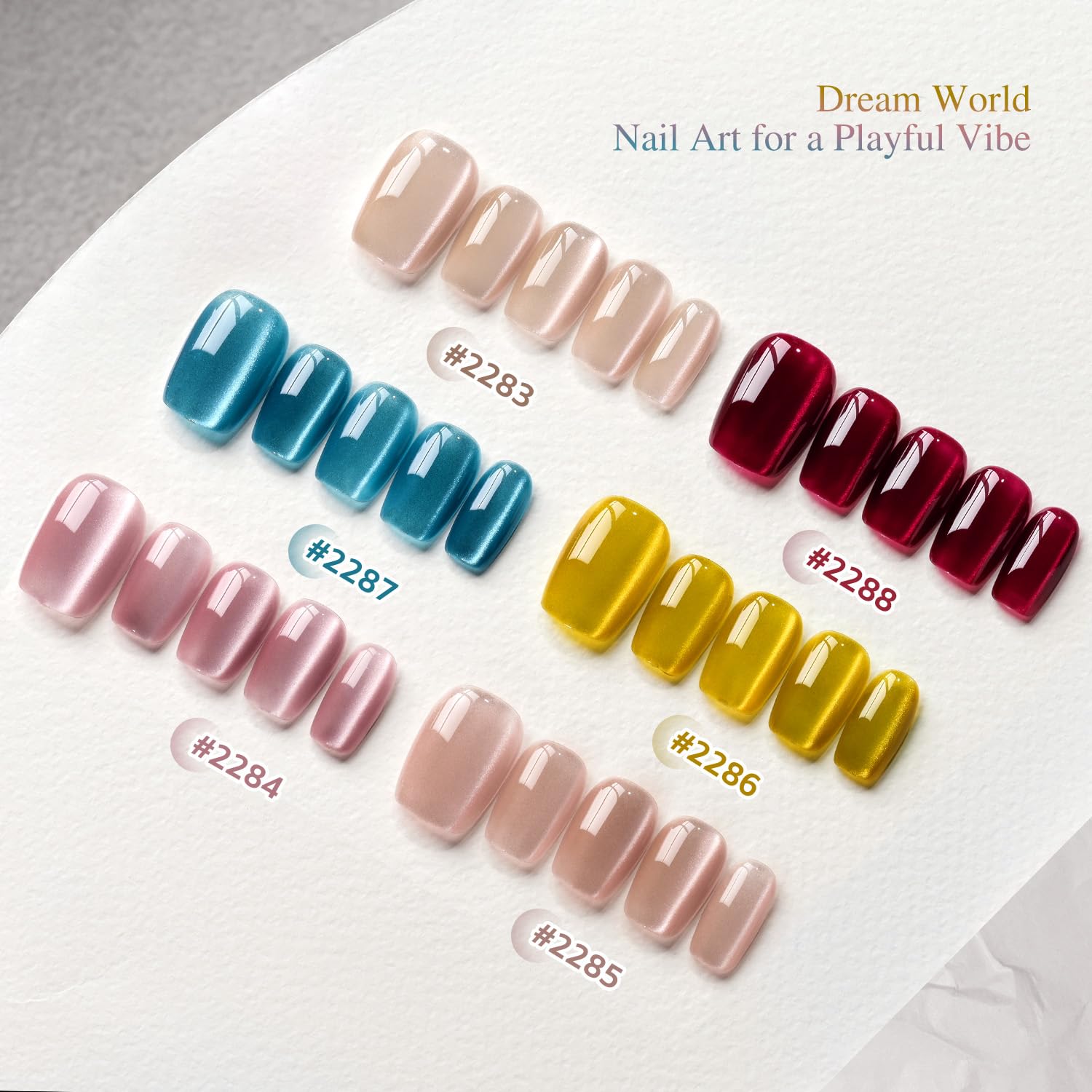 GAOY Dream World effet oeil-chat ombre bleu pour ongles tendance