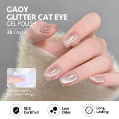 GAOY effet œil-de-chat holographique, ajoute un look pailleté sans effort.