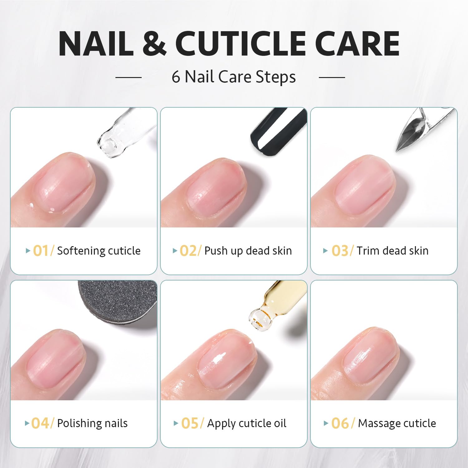 GAOY emballage kit cuticule présentation pratique et élégante