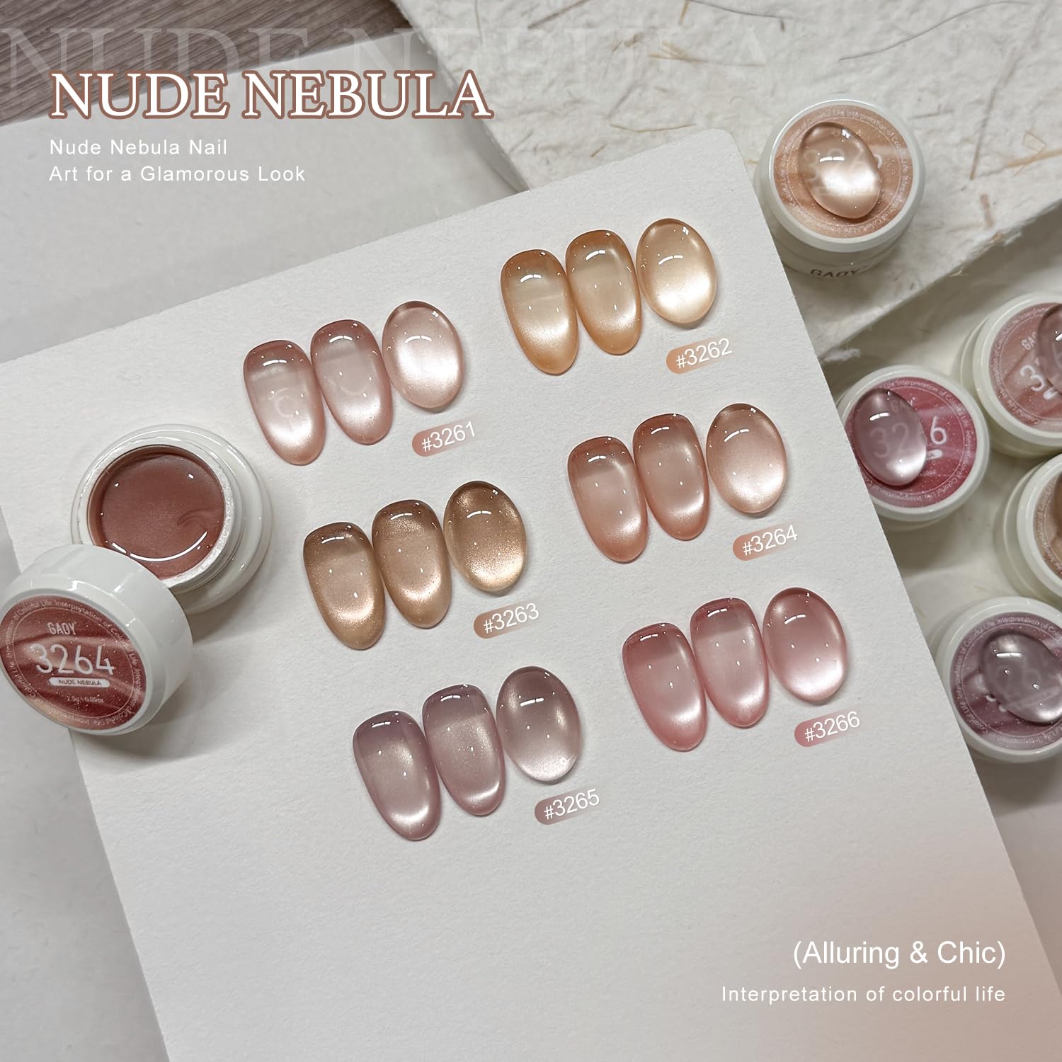 GAOY ensemble de 6 couleurs vernis gel, pour varier les looks.