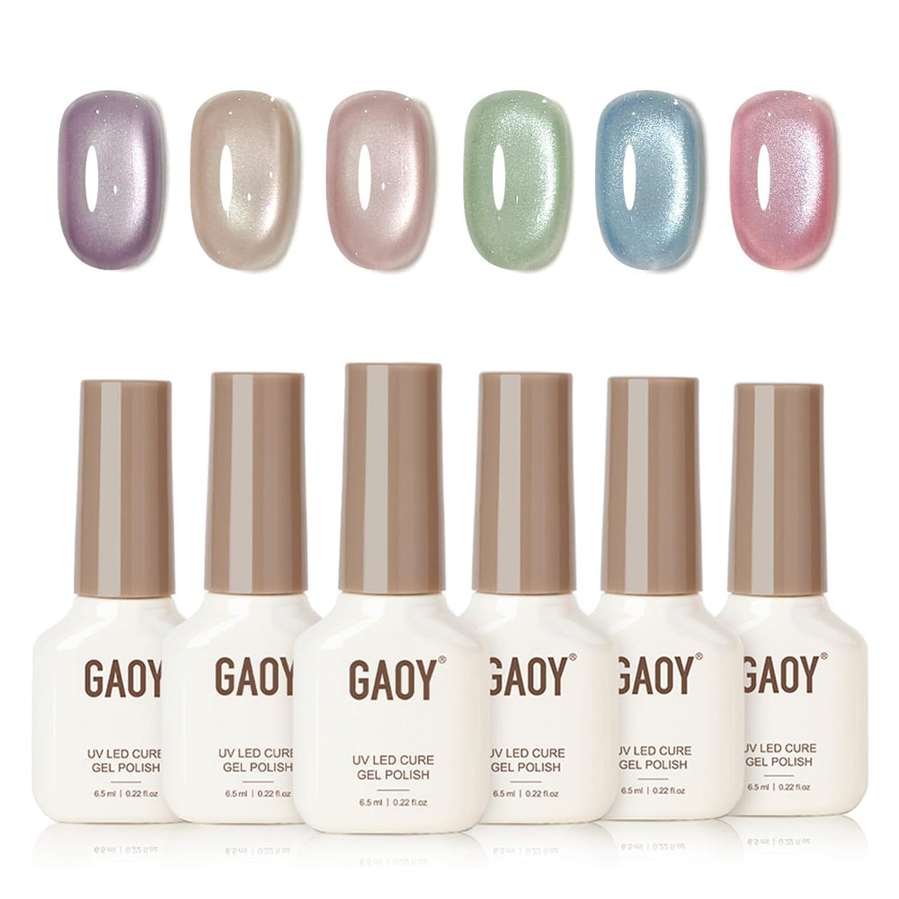 GAOY ensemble vernis gel été, manucure lumineuse prête pour les vacances.