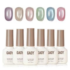 GAOY ensemble vernis gel été, manucure lumineuse prête pour les vacances.