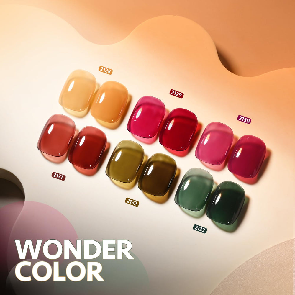 GAOY Flacons Gel couleur six teintes, pratique pour nail art maison.