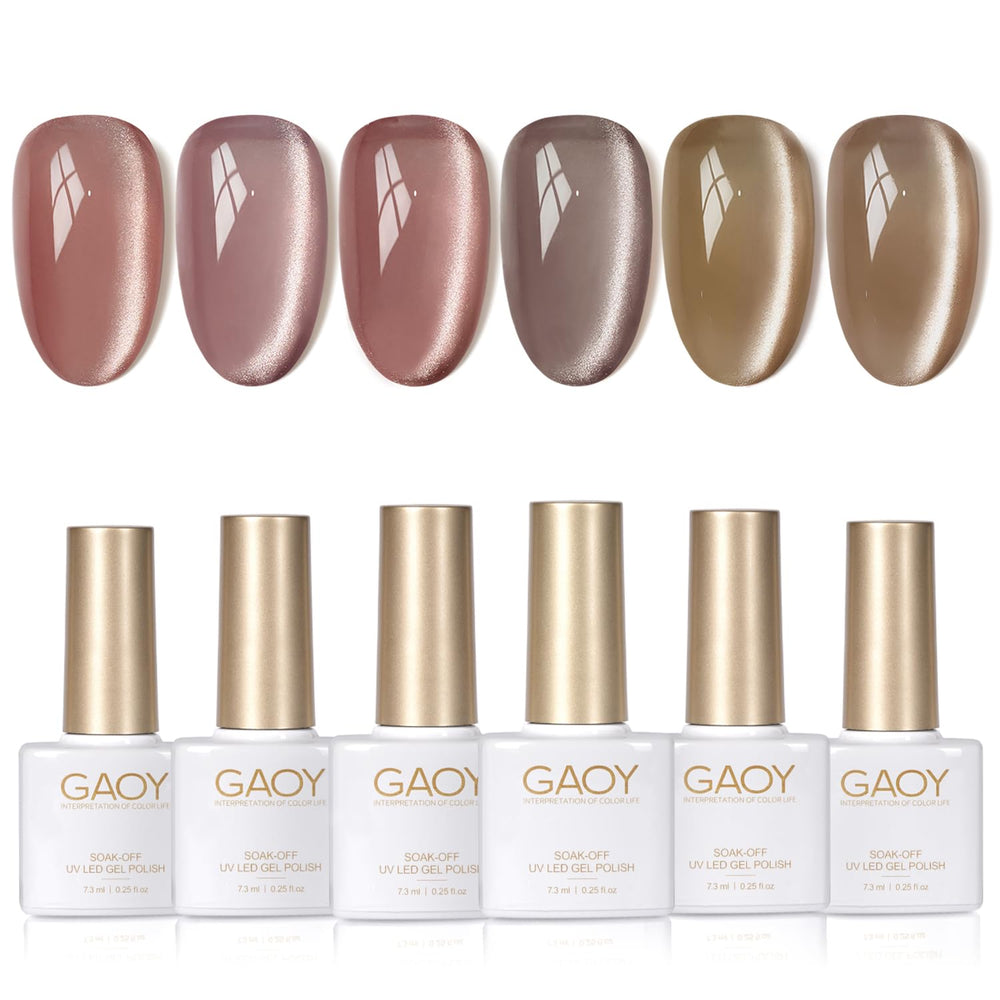 GAOY foret crepuscule vernis gel oeil-chat avec aimant pour effet holographique durable.