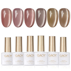 GAOY foret crepuscule vernis gel oeil-chat avec aimant pour effet holographique durable.