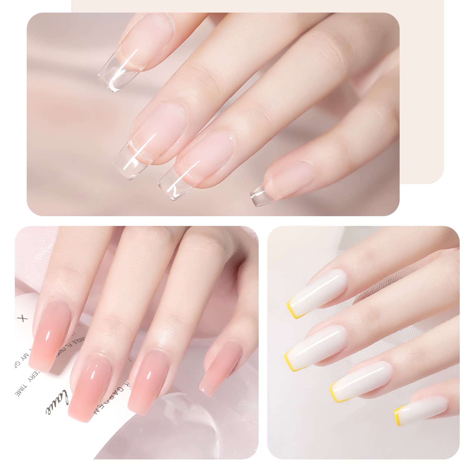 GAOY formes duales pour poly gel facilitant l’extension précise des ongles