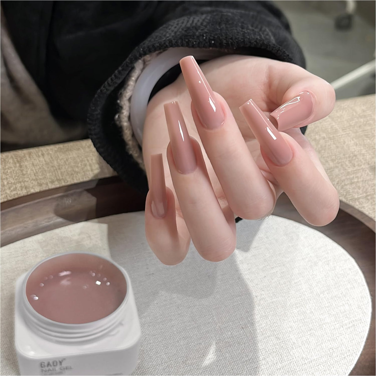 GAOY gel cristal extension ongles, extension naturelle et résistante.