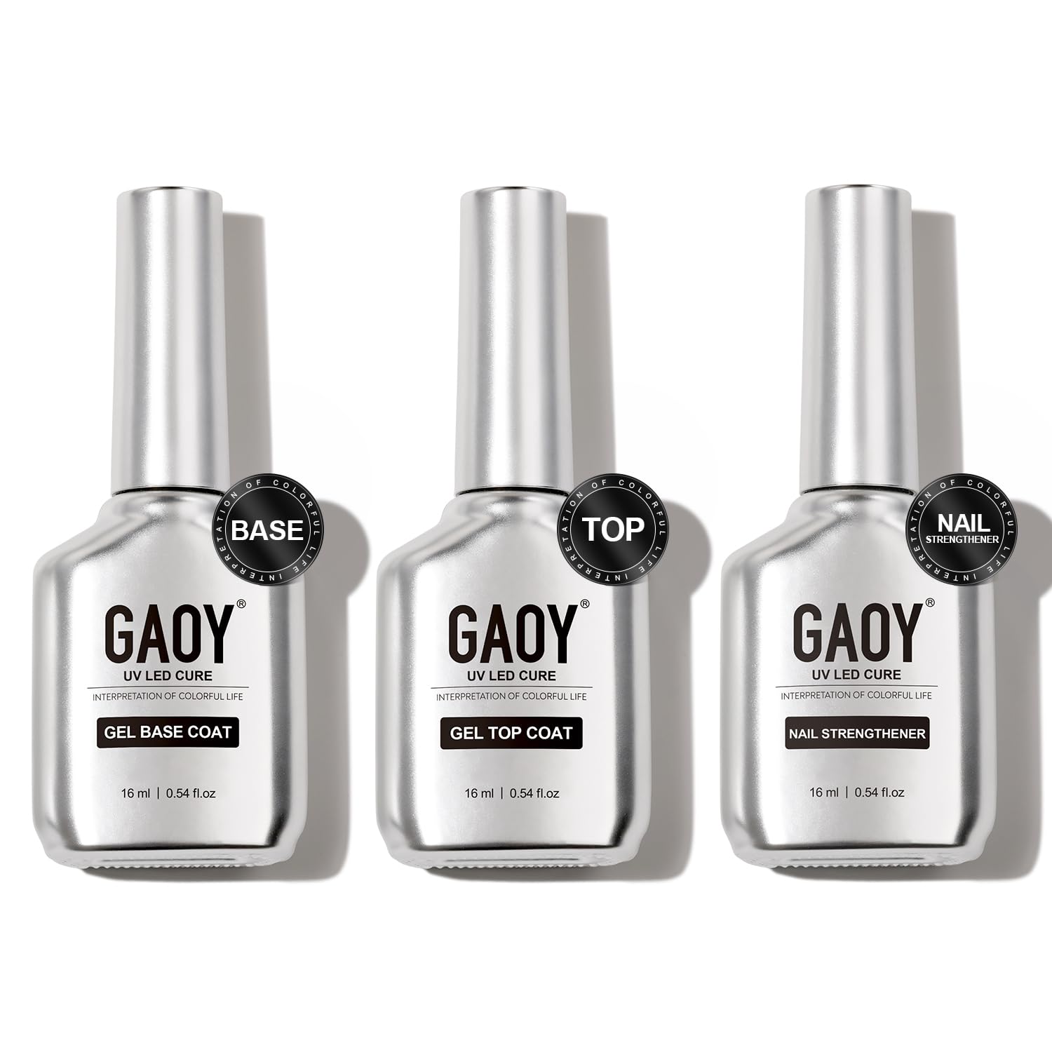 GAOY gel-de-finition-brillant: application fluide et durable sur les ongles.