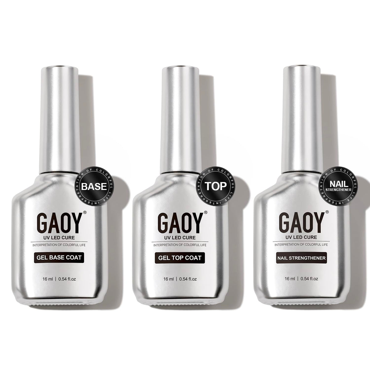 GAOY gel-de-finition-brillant: application fluide et durable sur les ongles.