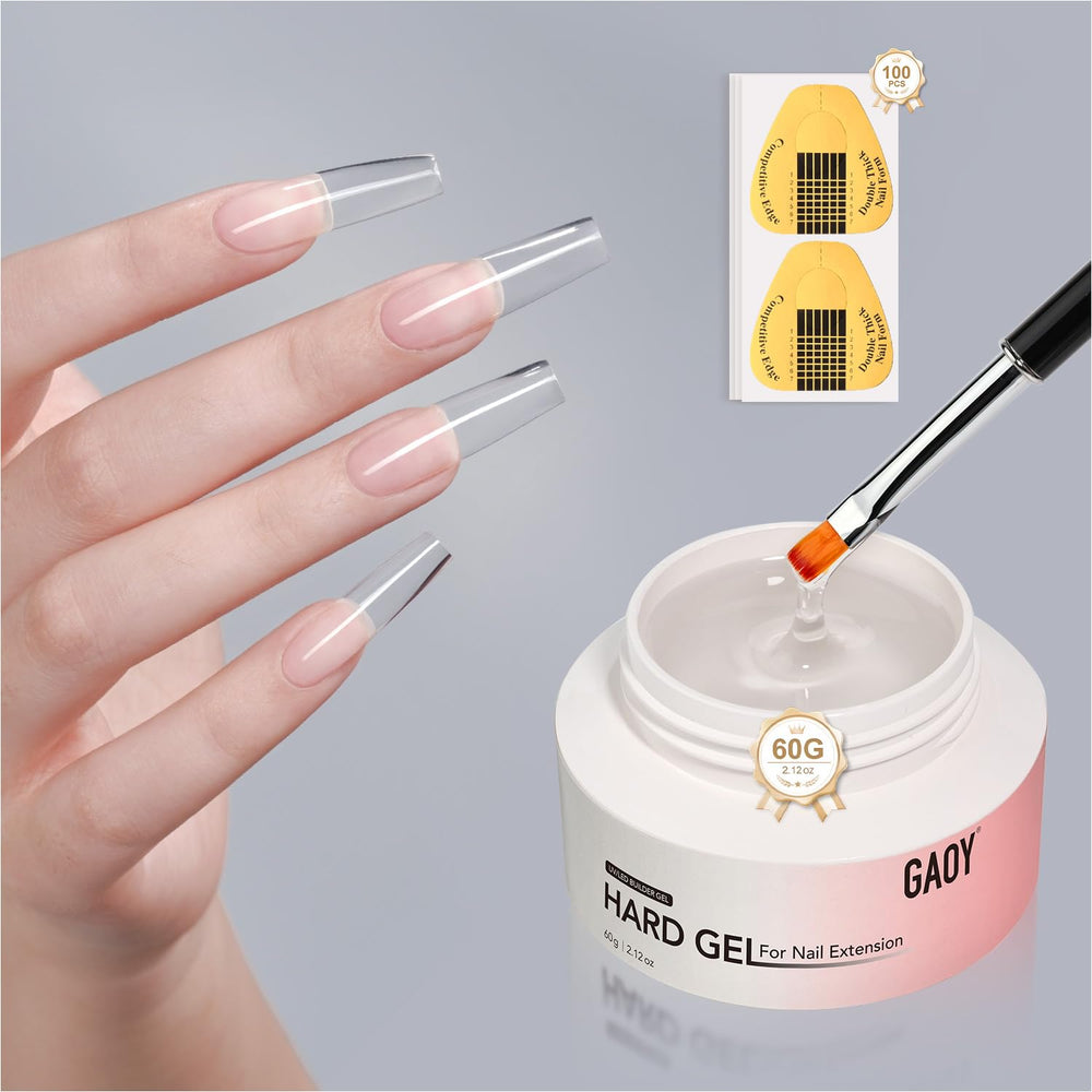 GAOY gel-extension-ongles-formes – extension naturelle et durable avec formes incluses.
