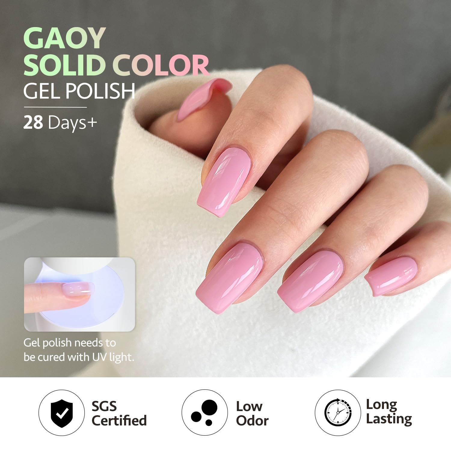GAOY Gel Pastel Emballage : aperçu de l’emballage du kit, idéal comme cadeau.