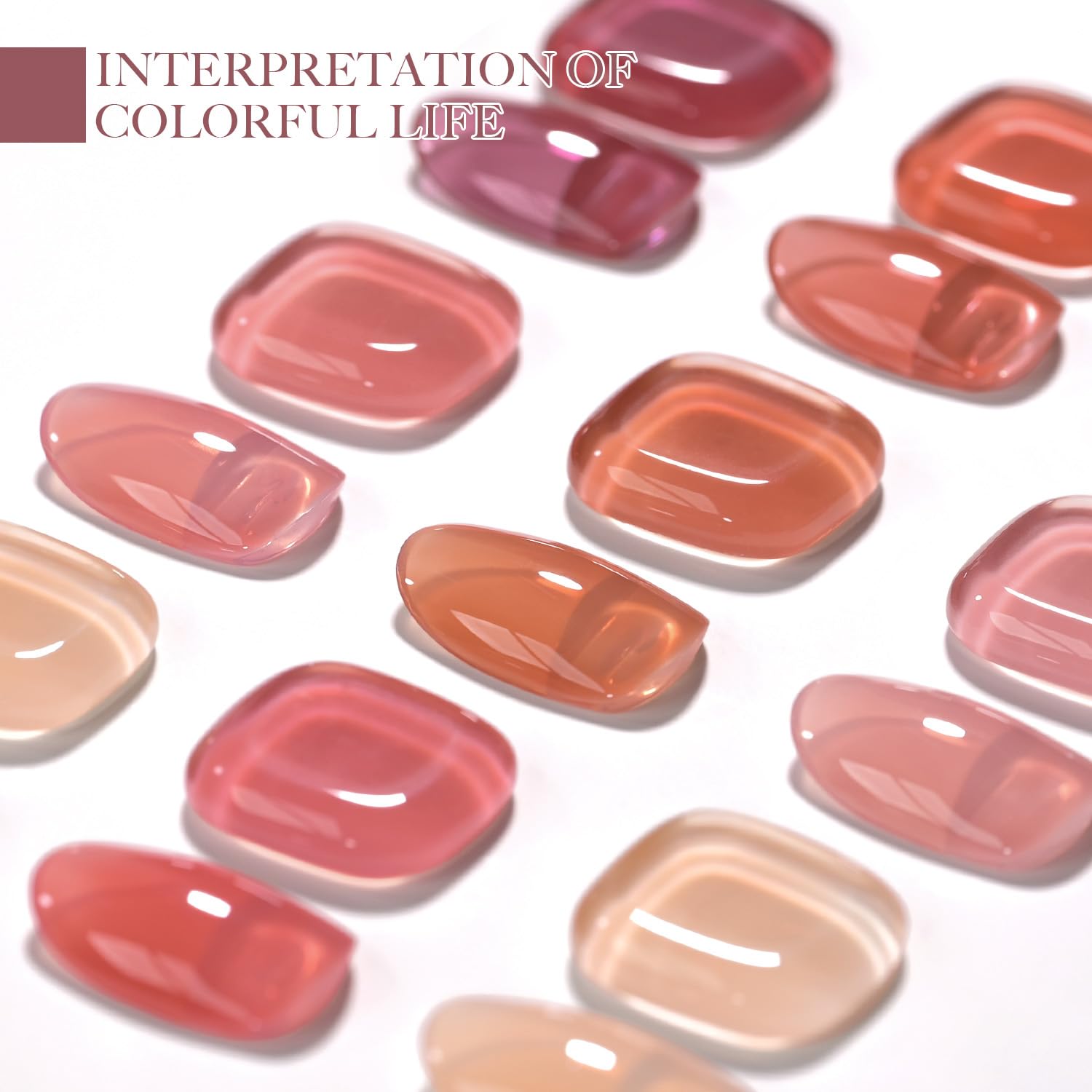 GAOY Jelly Burgundy démonstration d’application sur ongle avec cuisson UV rapide.