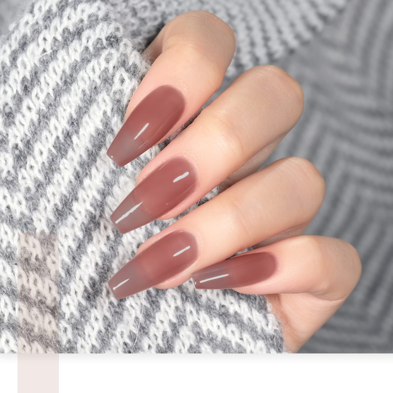 GAOY Jelly Nude – applicateur précis pour une pose nette et précise.