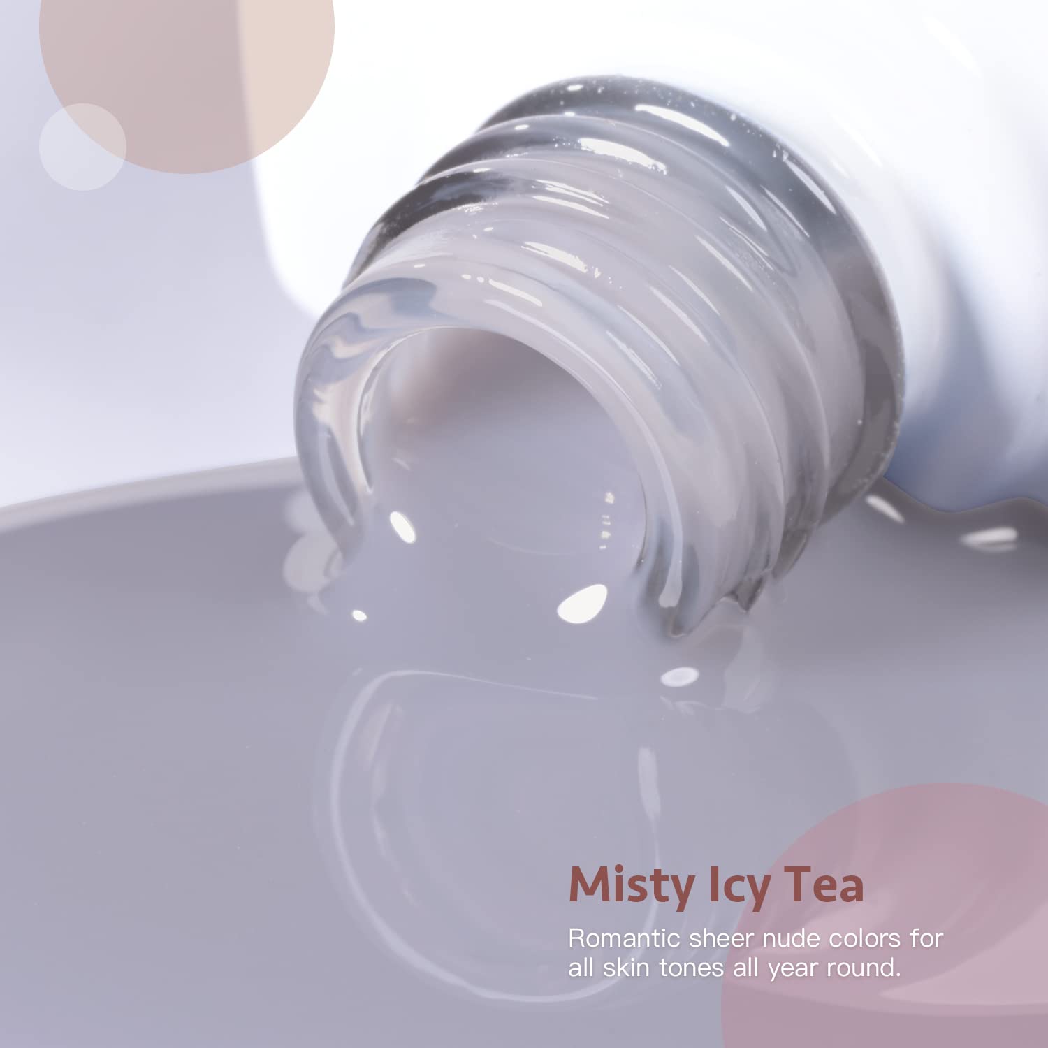 GAOY Jelly Nude – ensemble de 6 teintes translucides pour des couches modulables.