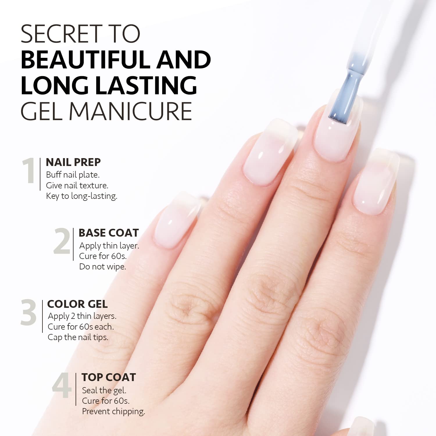 GAOY Jelly Nude: fini brillant jelly pour un effet vernis soyeux