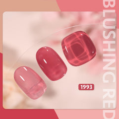 GAOY Jelly Nude Gel – application en couches pour effet jelly rose progressif.