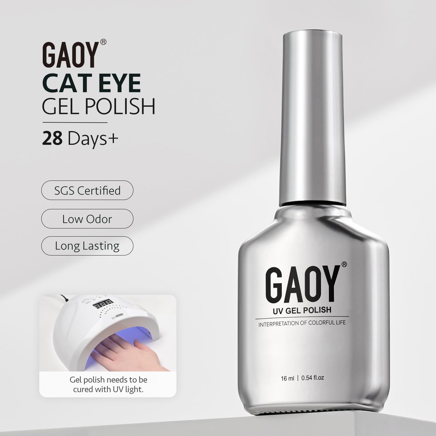 GAOY Jelly Red Cat Eye - packaging pratique et transport sûr.