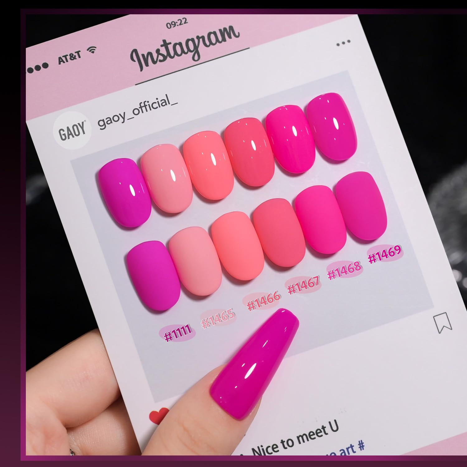 GAOY kit vernis gel 6 couleurs pour créer différents styles chez soi.