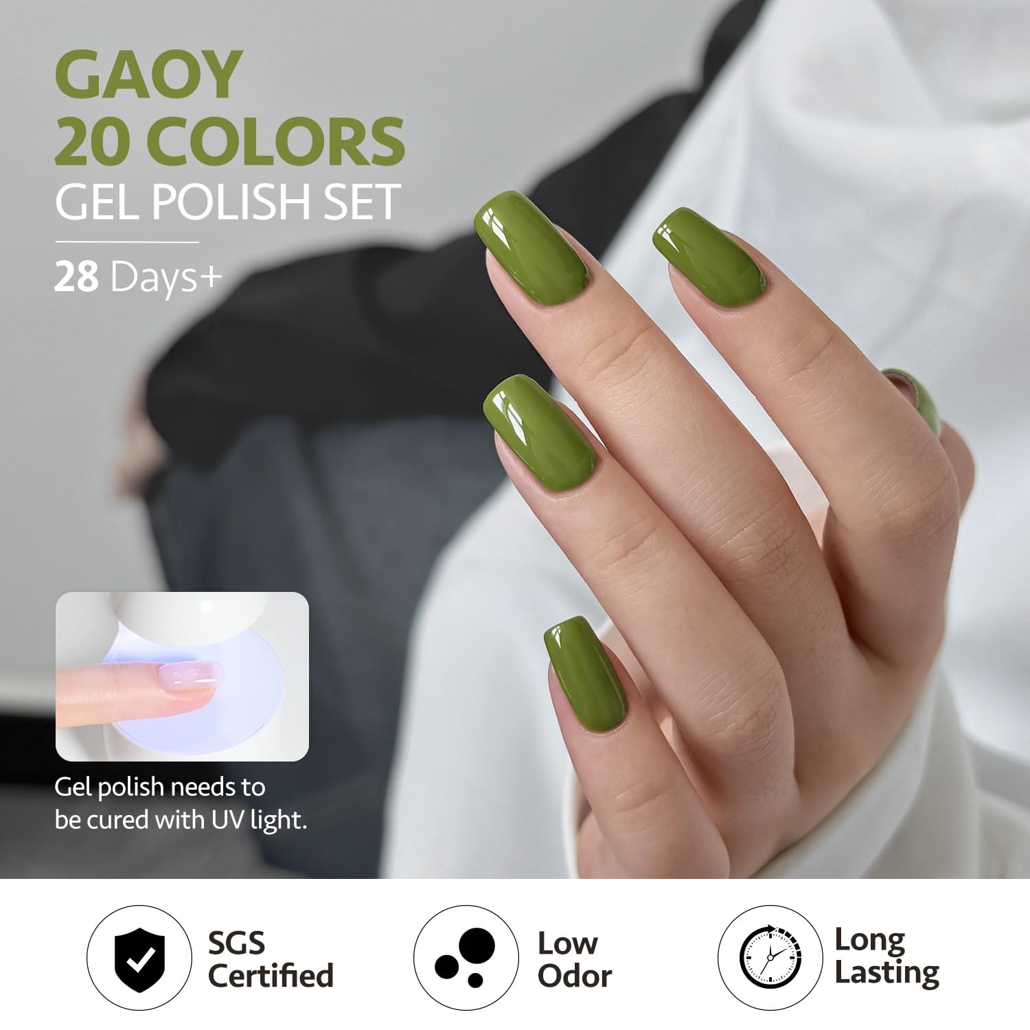 GAOY guide d’utilisation pour une manucure DIY à domicile.