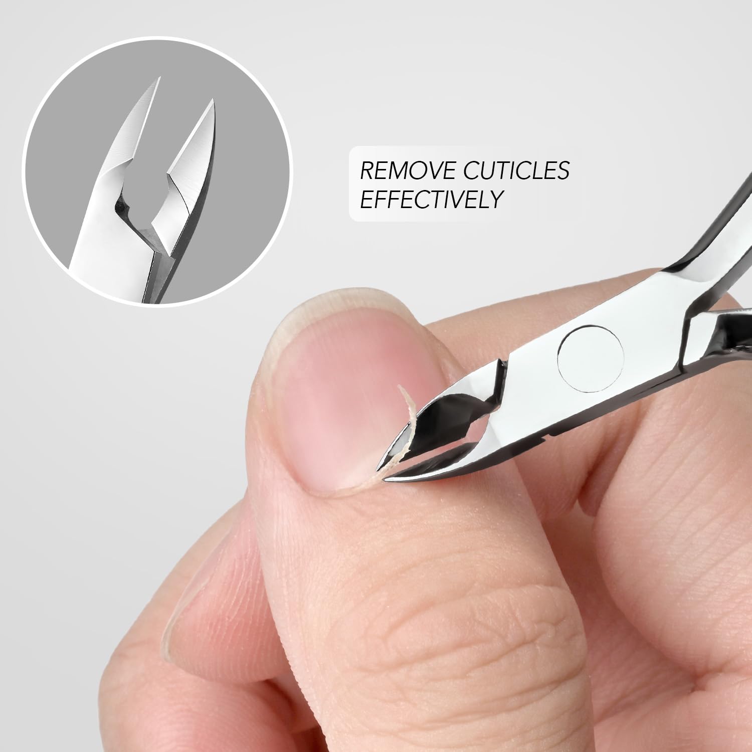 GAOY outils cuticule pousseur et pince-cuticules pour une manucure précise.
