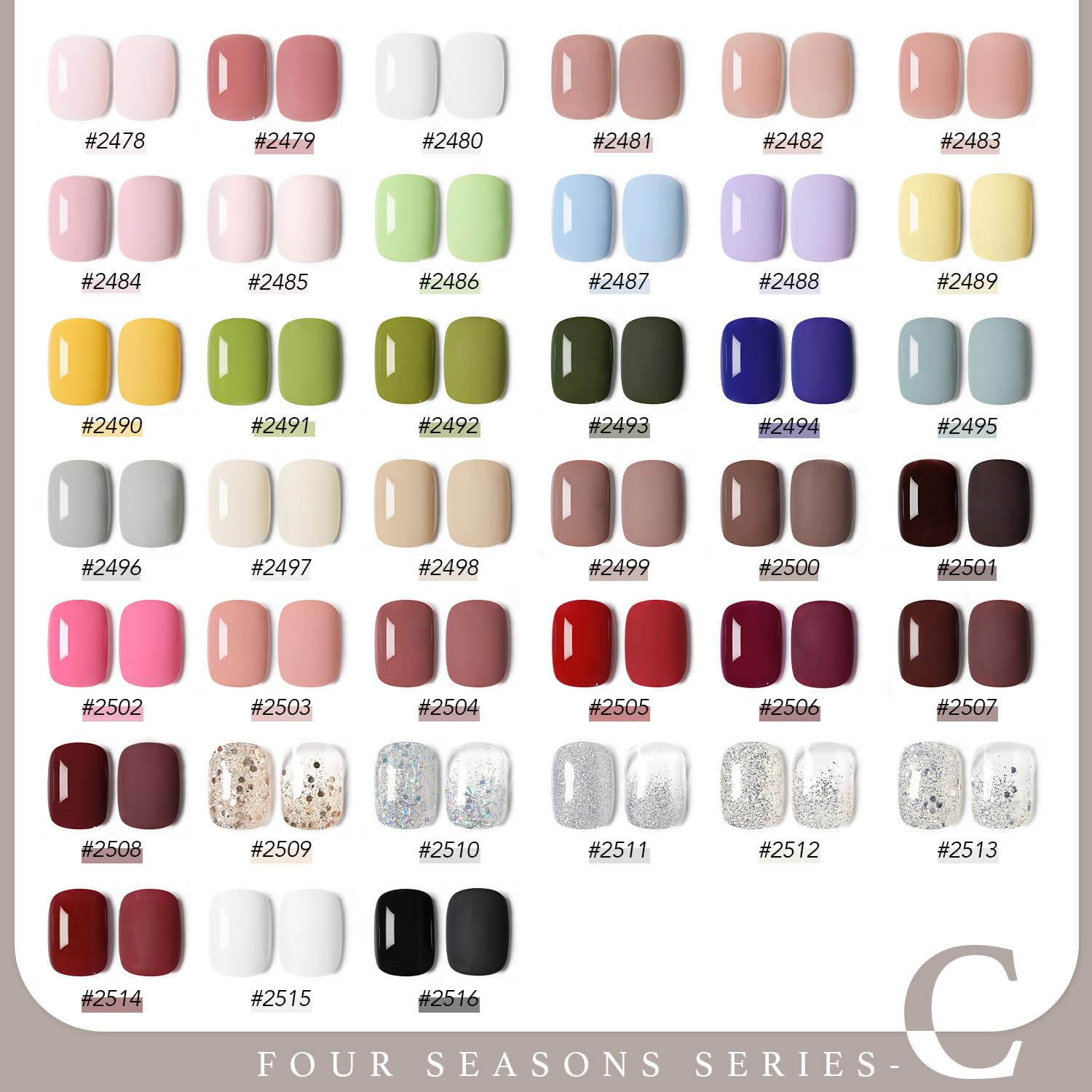 GAOY flacons-vernis-gel 39 teintes pour créations quotidiennes