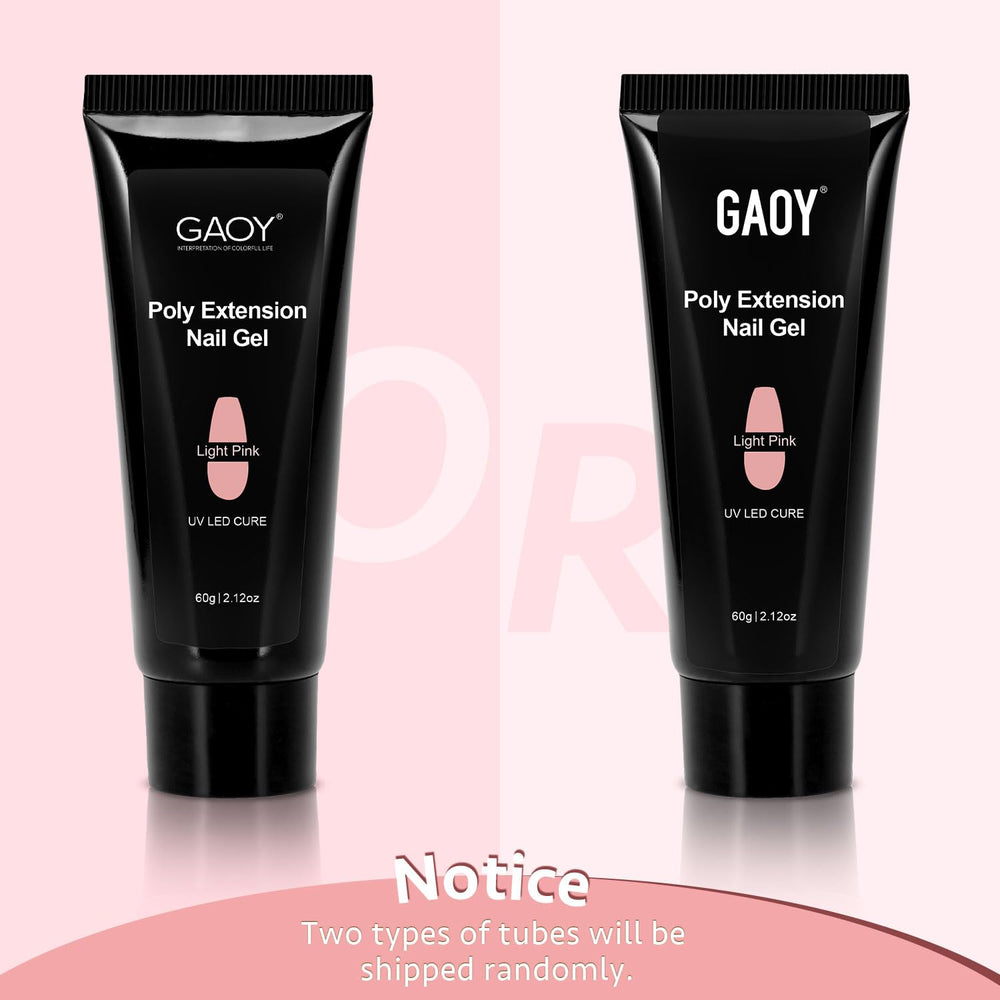 GAOY Poly Gel finition satinnee pour ongles soignés.
