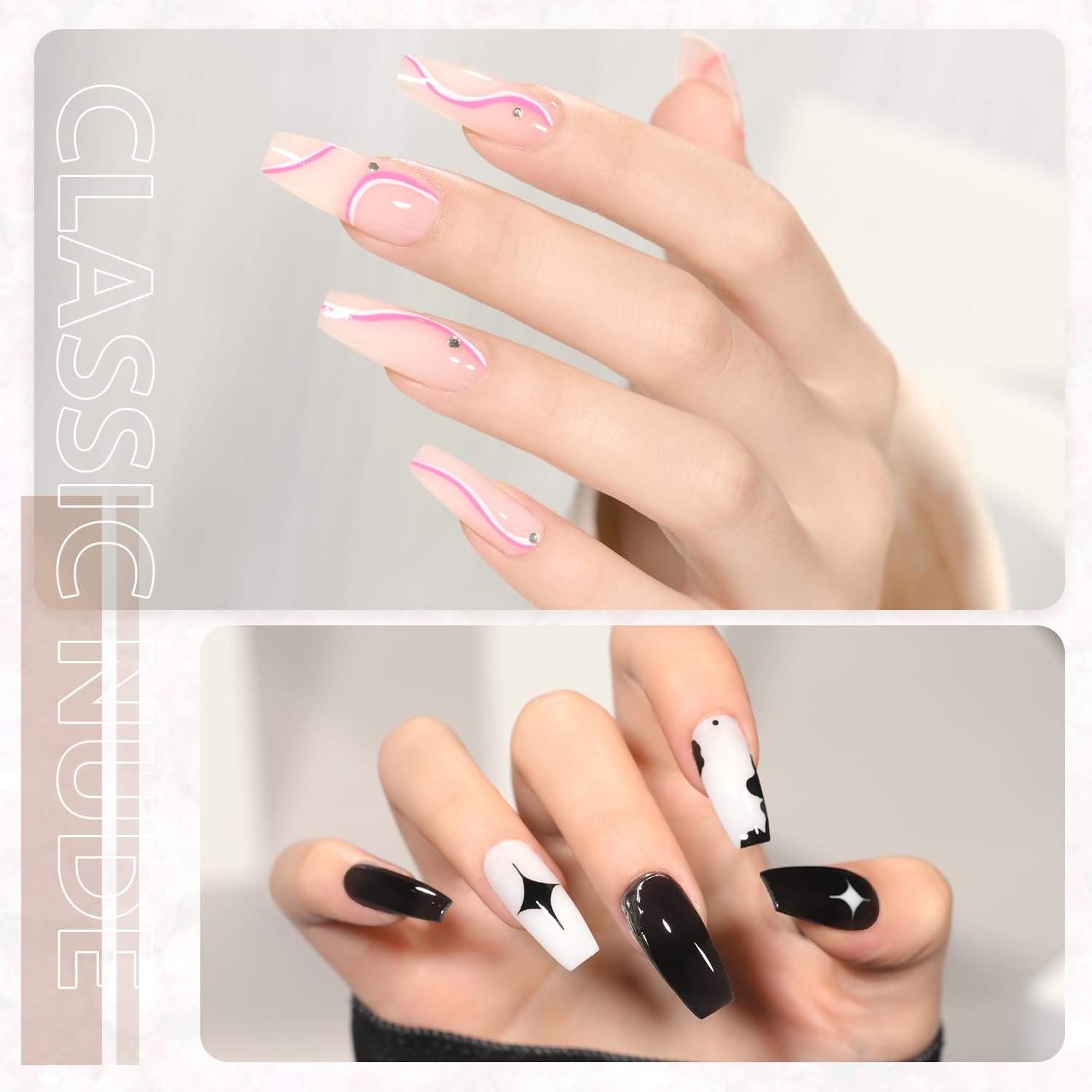 GAOY Poly Gel Set - cure UV rapide en 60 secondes pour une finition nette.