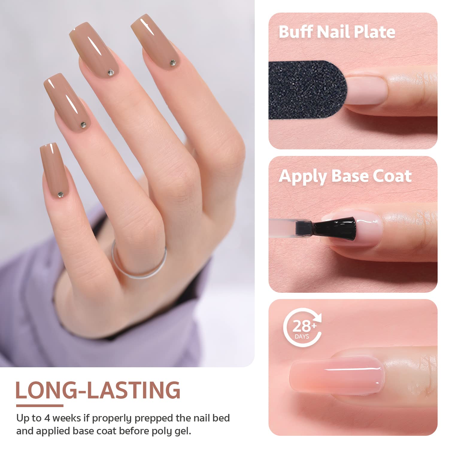 GAOY base et finition inclus pour une pose durable et lisse.