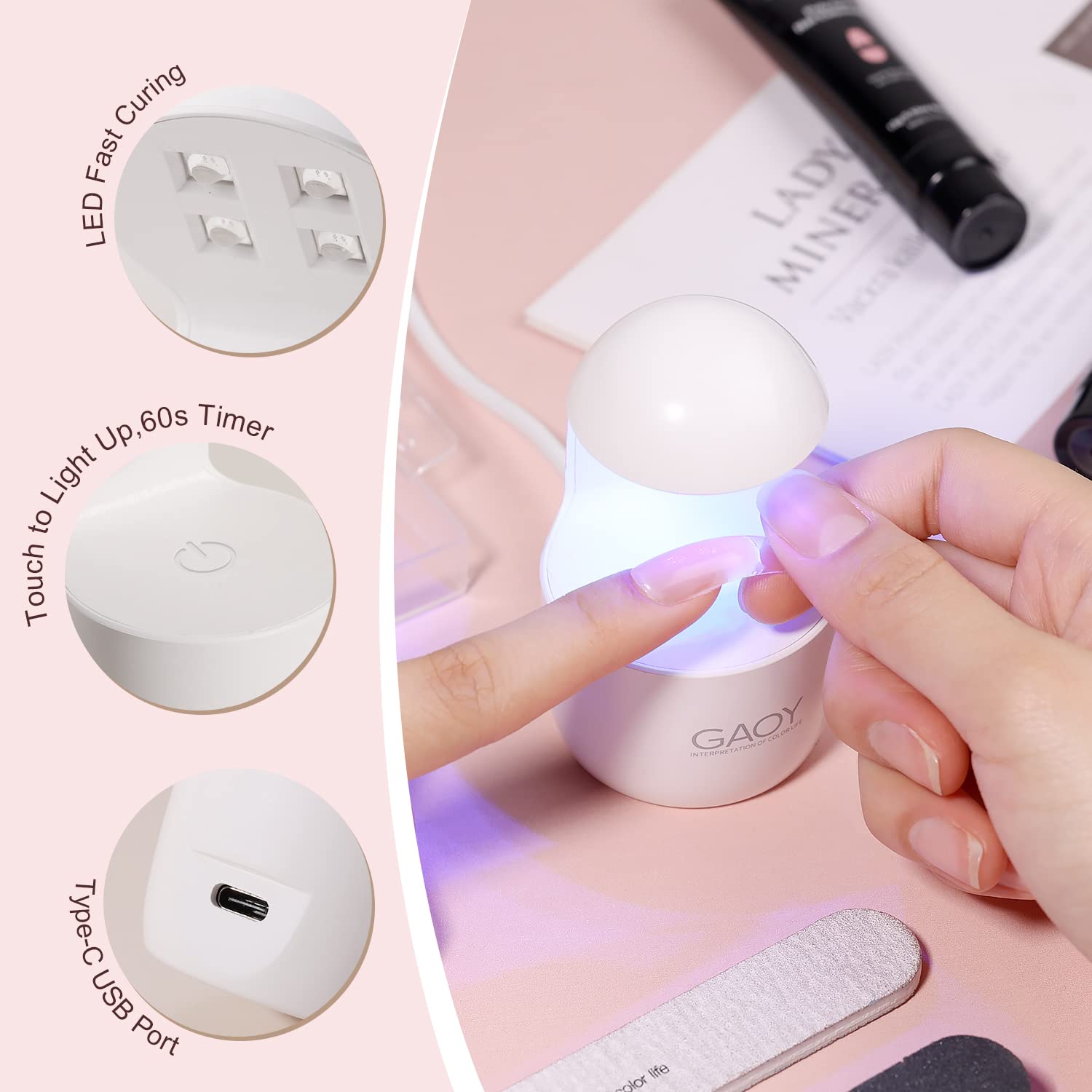GAOY préparation des ongles: adhérence optimale et tenue longue.