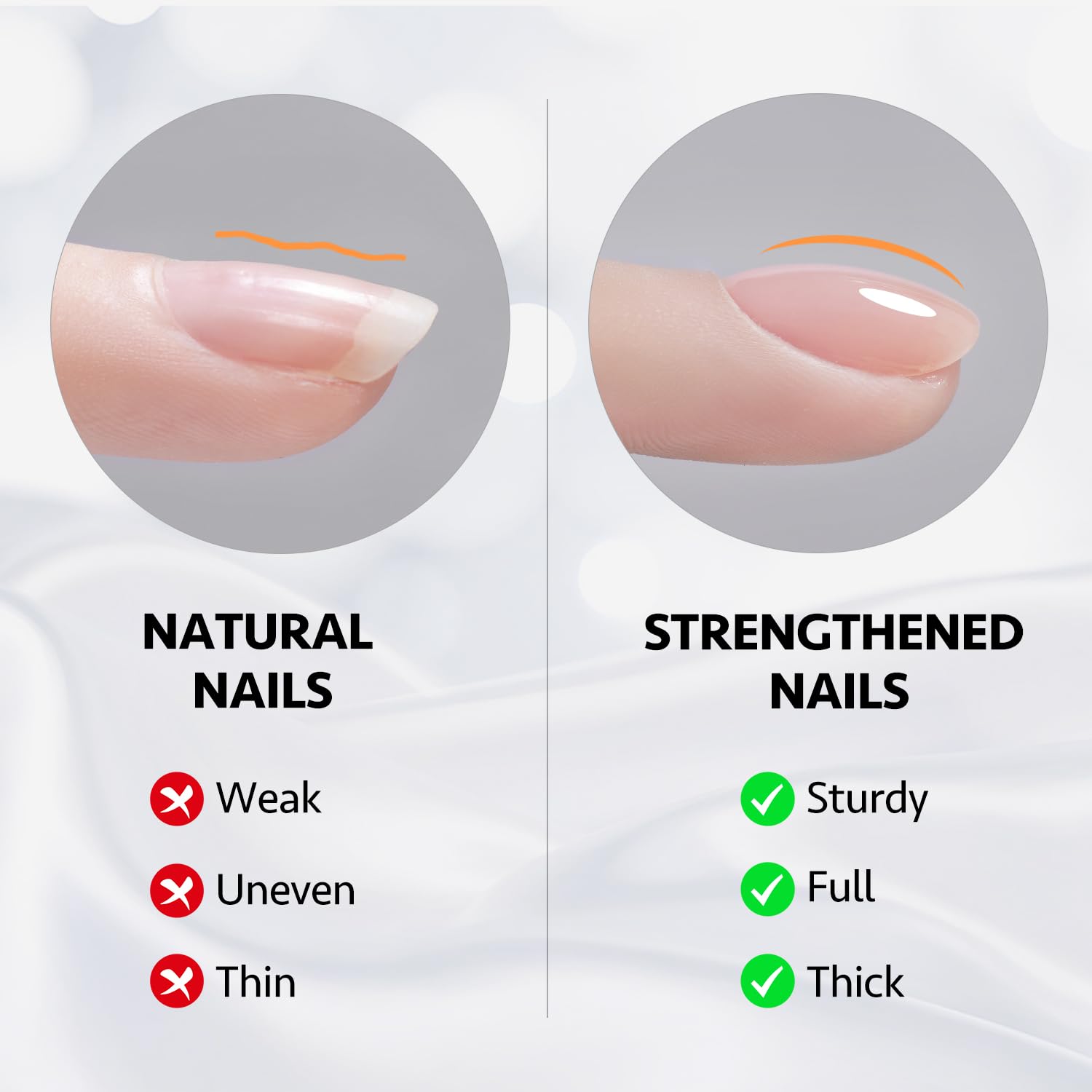 GAOY renforcisseur d’ongles gel-builder 16 ml clair, résultats durables.