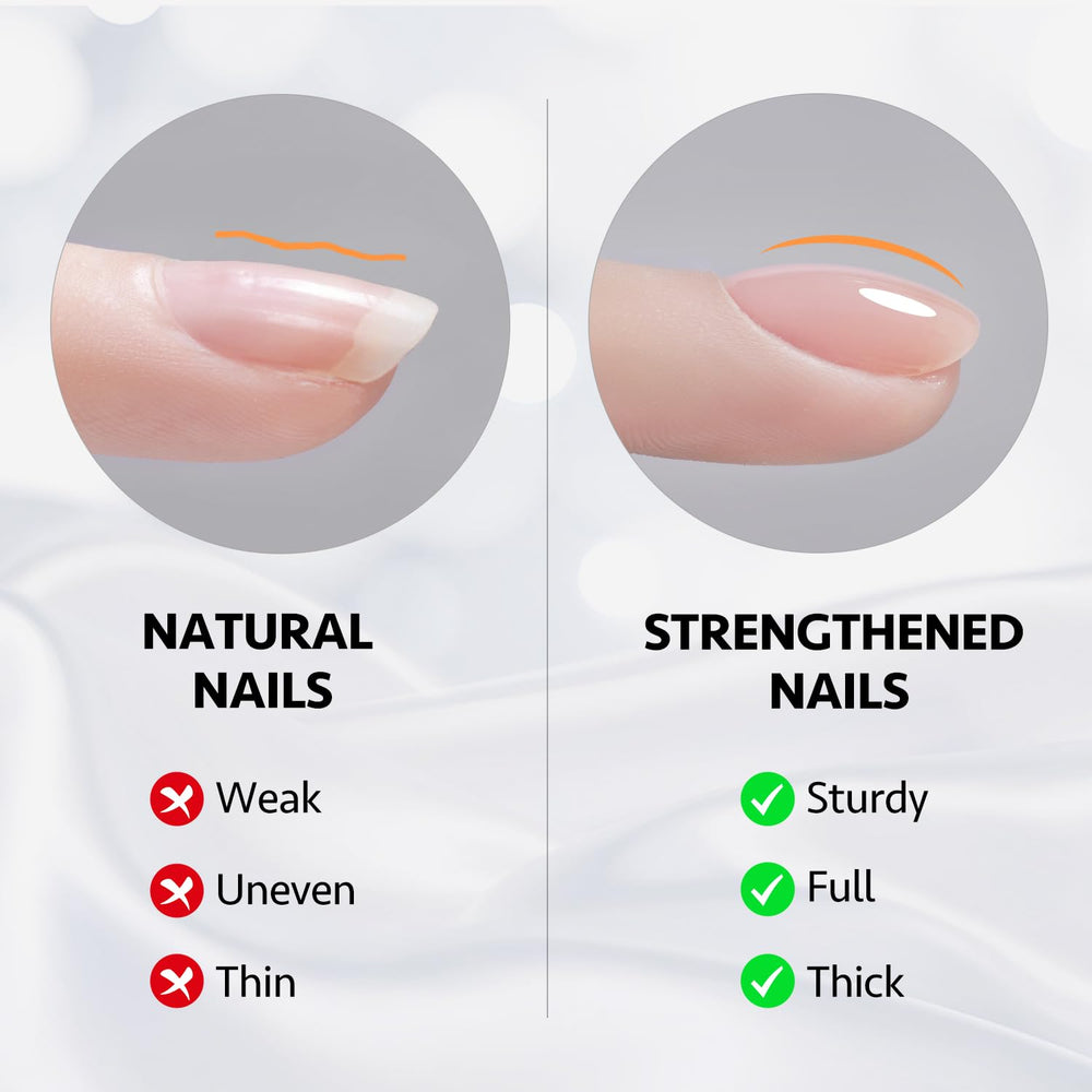 GAOY renforcisseur d’ongles gel-builder 16 ml clair, résultats durables.