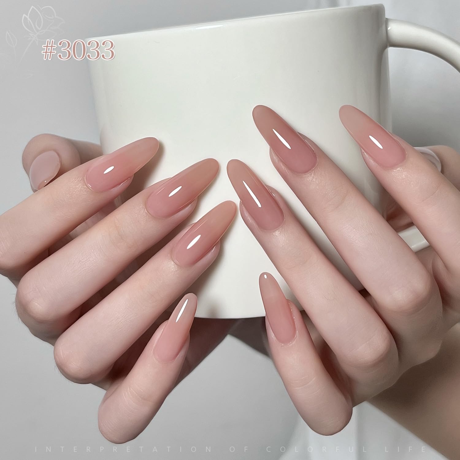 GAOY couleur rose translucide, polyvalente pour retouches à domicile.