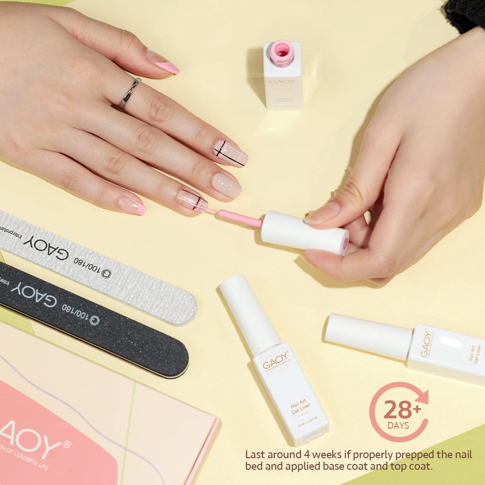 GAOY Stylo Gel Art Détails fins pour motifs précis