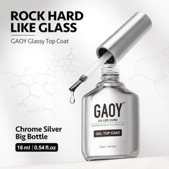 GAOY flacon de finition gel clair 16 ml, éclat net sans teinte