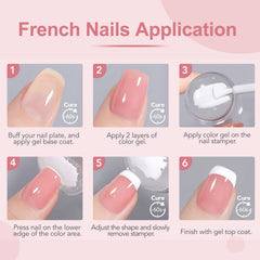 GAOY vernis gel blanc opaque offre une finition élégante et nette.