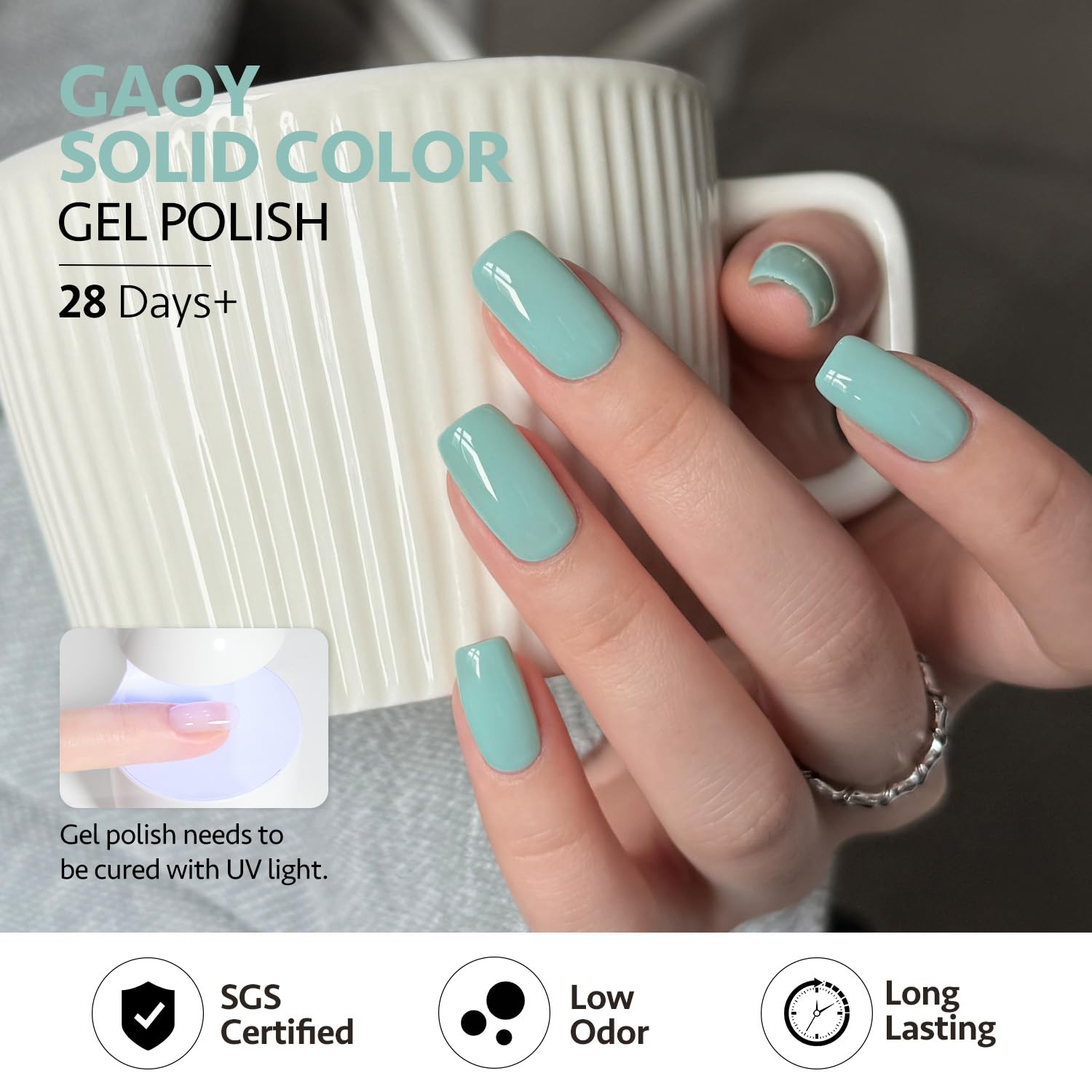 GAOY finition matte vernis gel pour effet veloute