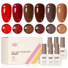 GAOY vernis gel bordeaux foncé: brillance longue durée pour des ongles impeccables.