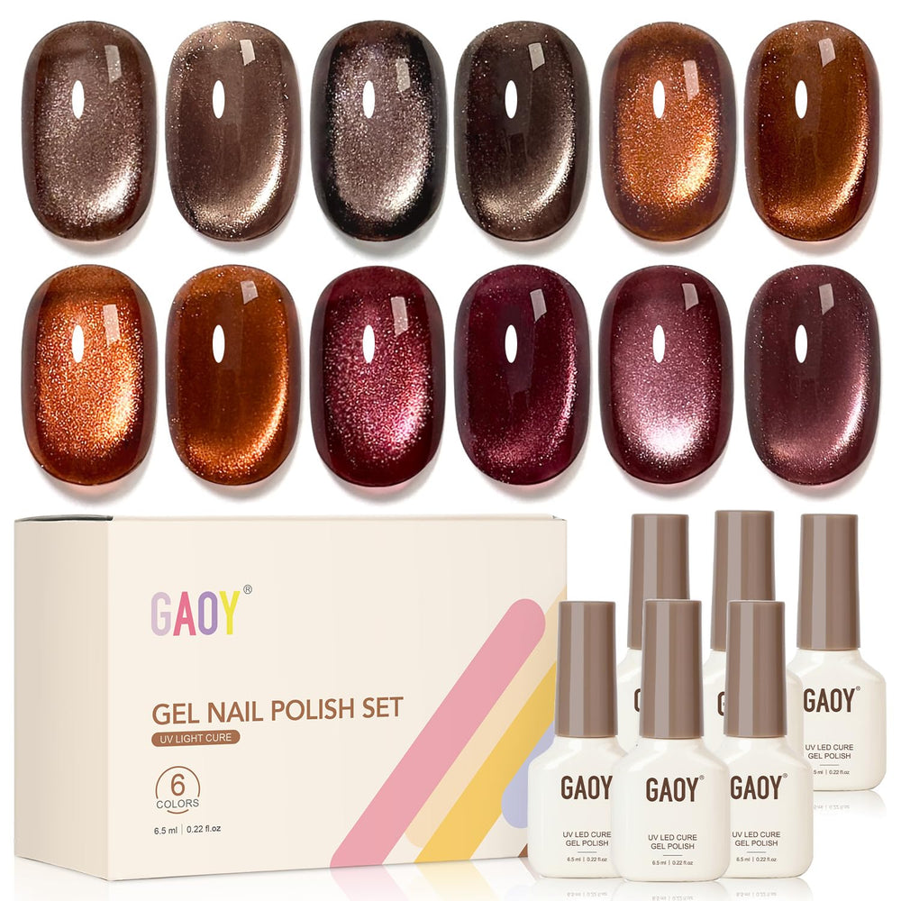 GAOY vernis gel œil-de-chat avec aimant pour créer un effet œil-de-chat élégant.