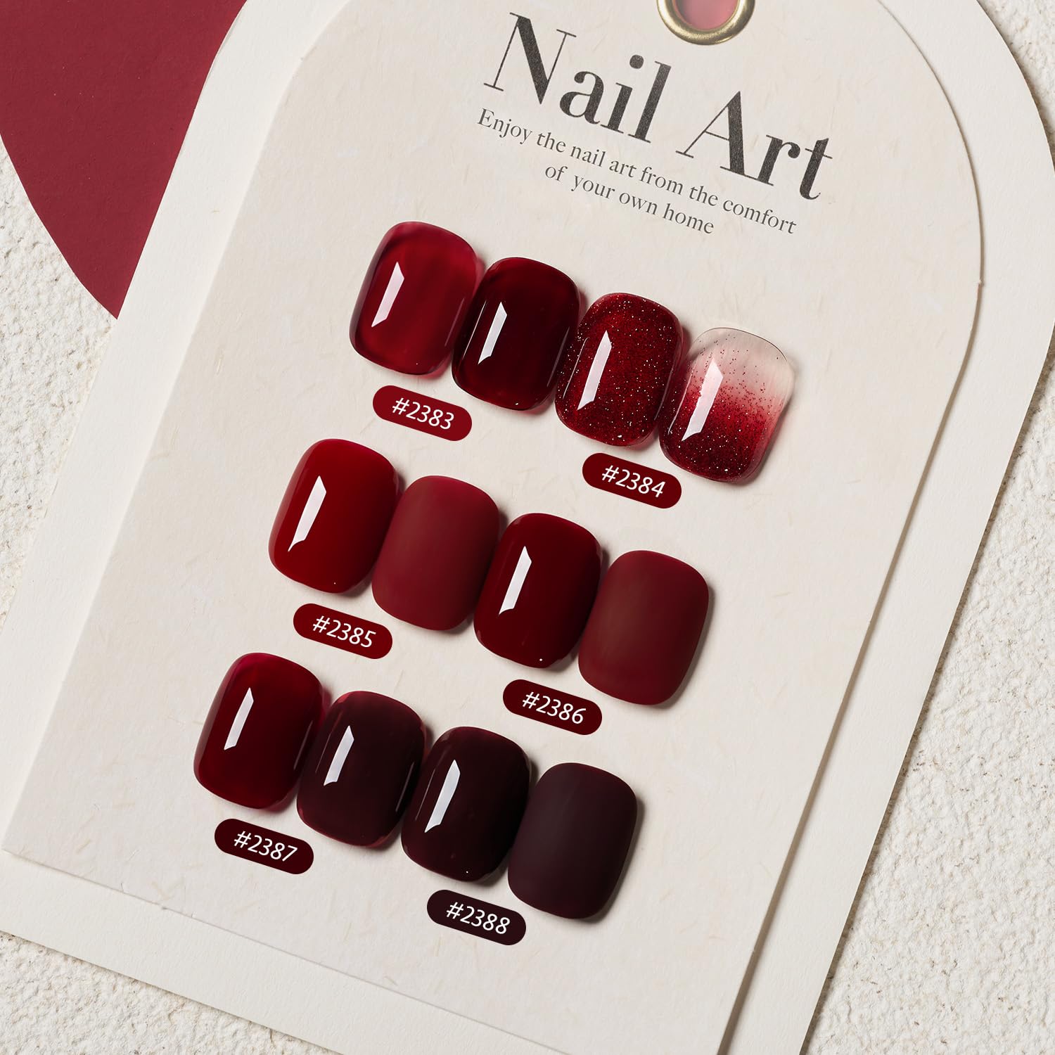 GAOY vernis gel cerise bouteille: couleur riche et éclat net